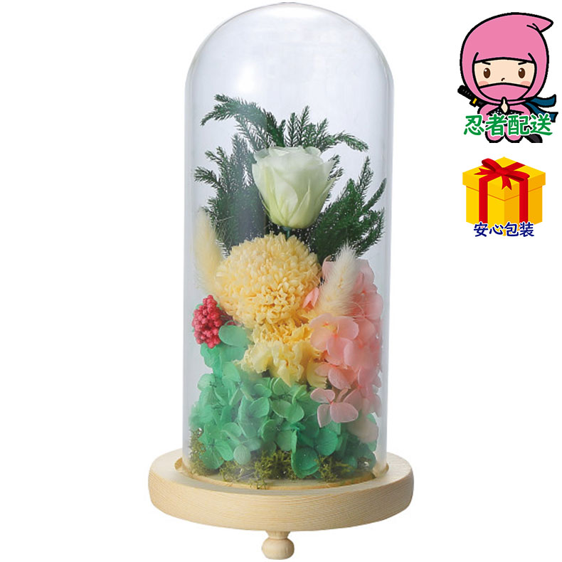 【月間優良ショップ獲得】母の日 花以外 2026 【送料無料 5980円以下】 春ギフト プレゼント 卒業 入学 就職 新生活 お供えガラスドームアレンジメント室内装飾品 花・グリ－ン ア－トアレンジ花 4,730円