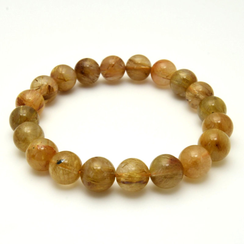 【高品質☆黄金の針が華やかさを放つ】一点物 10mm 【 GHB35･29g】金運上昇、仕事運向上、邪気払い、勝負運、集中力向上、精神力強化 プレゼント 贈り物 水晶 浄化発送 ギフト 京海堂