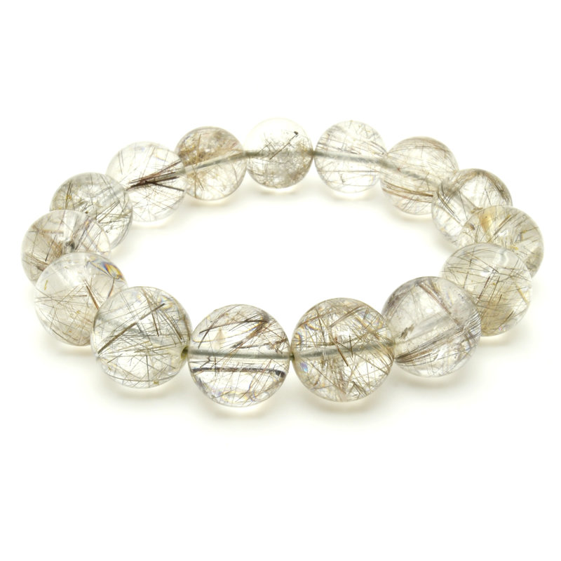 楽天市場】○極上透明4A【シルバールチルクォーツ ブレスレット】10mm