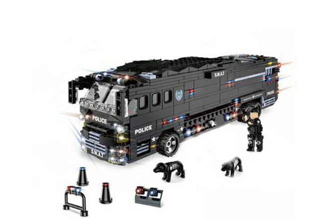 楽天市場 Afm Swat シリーズ ストームアクションバトルバス 1092blocks 合体 特殊部隊 スワット ブロック 特殊車両 模型 警察 人員輸送車両 装甲車 大型バス モデル G Trade Japan