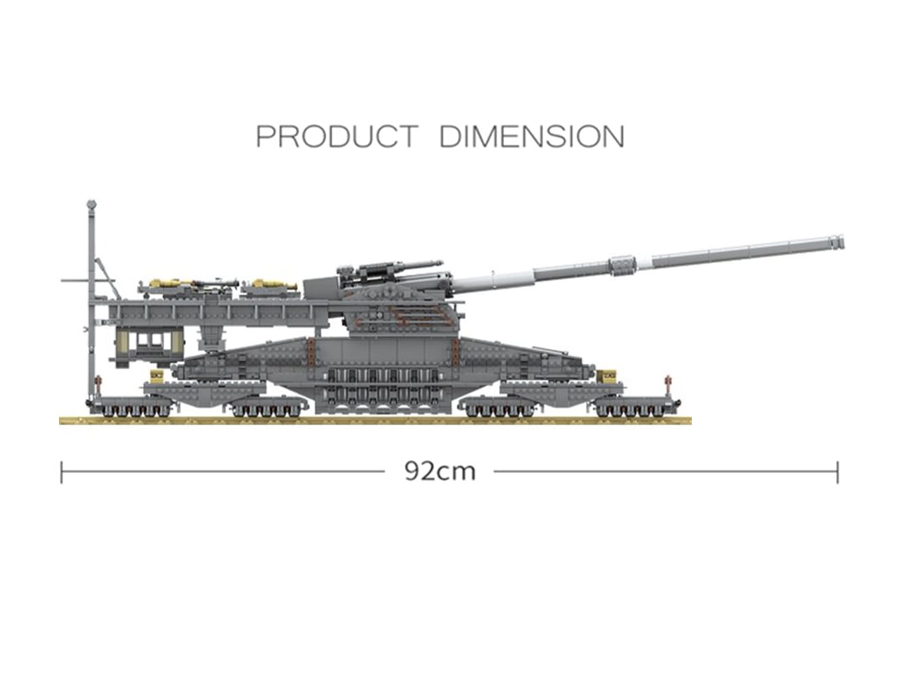 Afm ドイツ軍 列車砲 巨大列車砲 1 72 Dora 3846blocks 80cm スケール