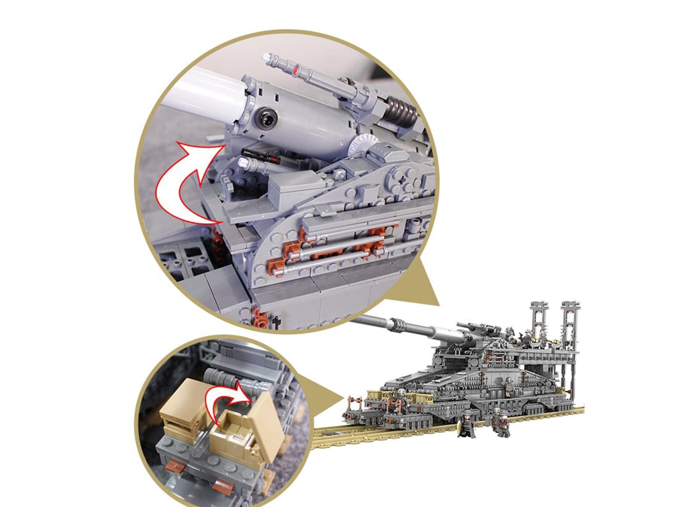 Afm ドイツ軍 列車砲 巨大列車砲 1 72 Dora 3846blocks 80cm スケール