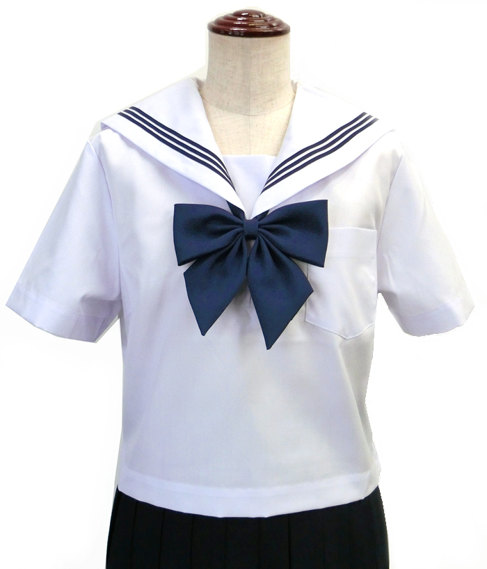 KURI-ORIクリオリ セーラー服 半袖 白身頃×白衿 155A-175A 日本製 | アイラブ制服＠楽天市場店