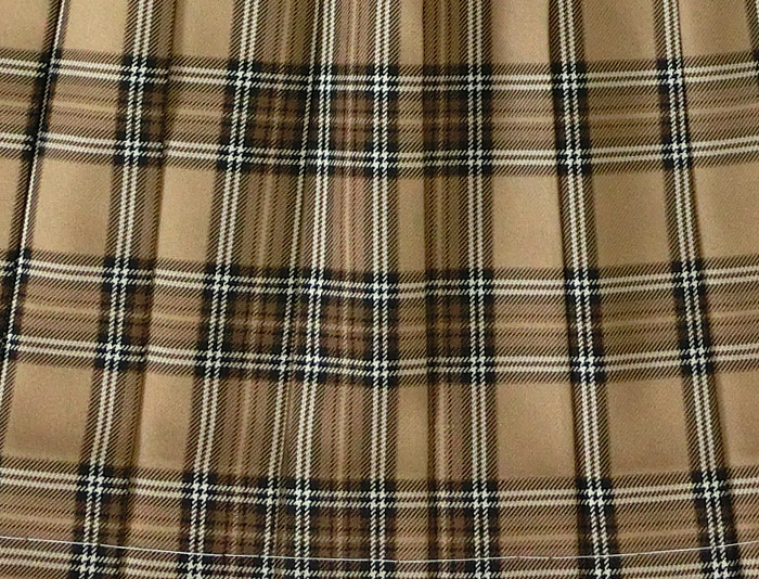 当社別注◆チェック柄制服スクールスカートW60〜72・丈45◆制服のない中学高校の通学・卒業式・入学式におすすめ◆