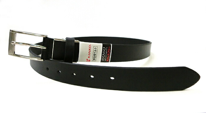 楽天市場 伸縮バックルの牛革学生ベルト 黒 幅30ミリ レギュラーサイズ カンコー学生服 アイラブ制服 楽天市場店