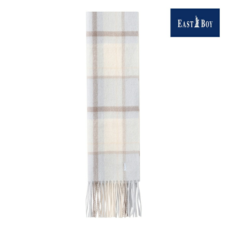 楽天市場】イーストボーイ チェック柄マフラー コスモピンク 女神刺繍