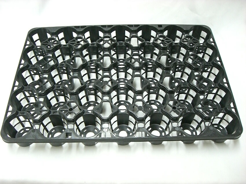 楽天市場】トレー 20穴 TO-20 プラスチックトレイ 黒 角穴 10.5cm用