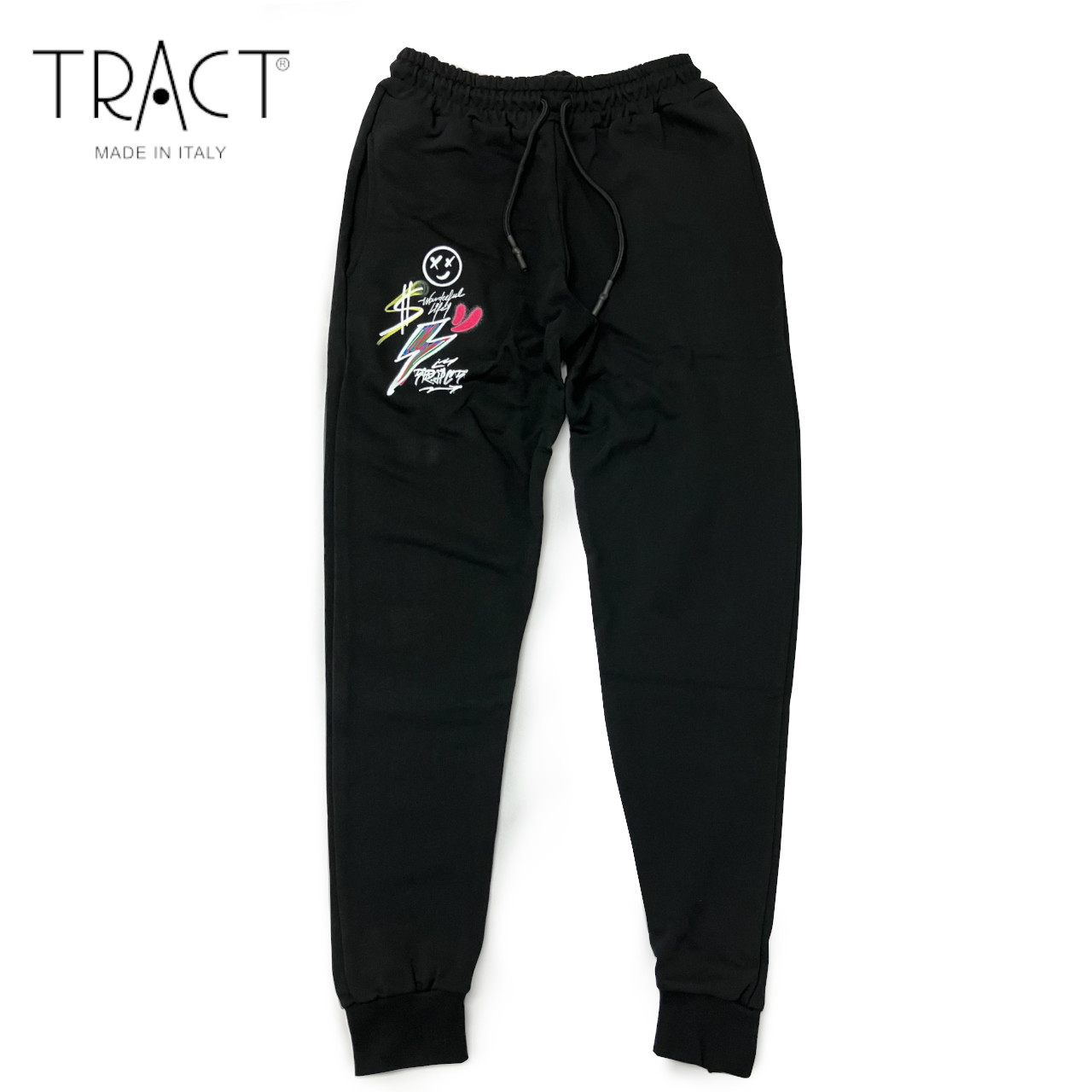 【最安値！！アウトレット品】TRACT（トラクト）スウェットパンツ ブラック ユニセックス TRF213wwj 送料無料 8,322円