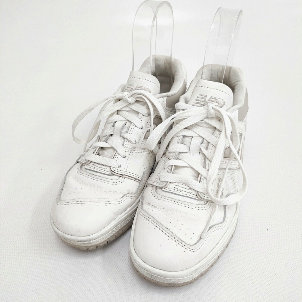 NEW BALANCE 550 24.5cm スニーカー ホワイト ベージュ レディース ニューバランス【中古】6-0219G