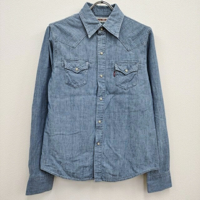 リーバイス 日本製 レディース 半袖シャツ Levi's サイズM デニムシャツ ワークシャツ 婦人用 楽天市場】Levi's リーバイス レッド レディース デニム ワーク
