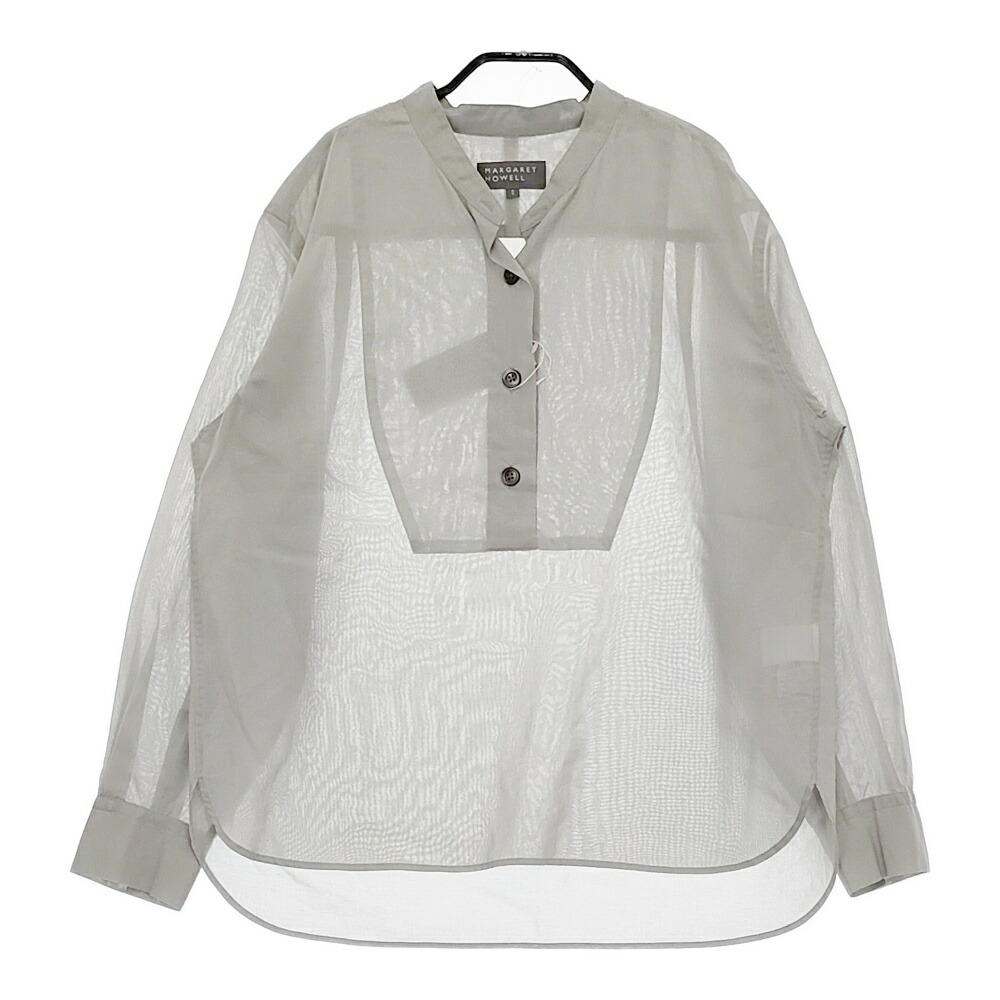 送料無料 日本 楽天市場】MARGARET HOWELL 定価 LINEN COTTON STRIPE HAIRLINE シャツ+ブラウス(長袖+七分)