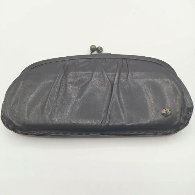 ebagos メタリックレザーかご付ききんちゃく ゴールド色 ebagos メタリックレザーかご付ききんちゃく ゴールド色 ebagos