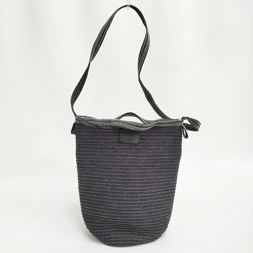 beautiful people denim loop two way bucket bag 定価36300円 ショルダーバッグ 25SS ブラック レディース ビューティフルピープル【中古】6-0203G
