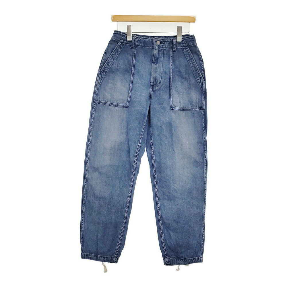 45R/45rpm モンプデニムの908ベイカーパンツ 定価50600円 デニムパンツ 25SS ブルー レディース フォーティーファイブアールピーエム【中古】6-0203G