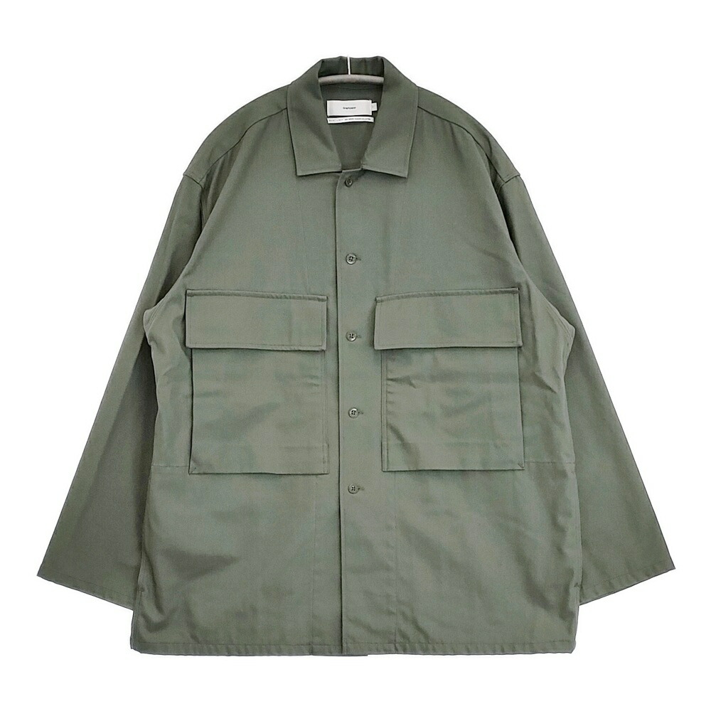 Graphpaper Wooly Cotton Military Jacket 通貨価値30800円 GM211-30051 上衣 緑であること メンズ グラフ記録調査報告【中古】6-0504M