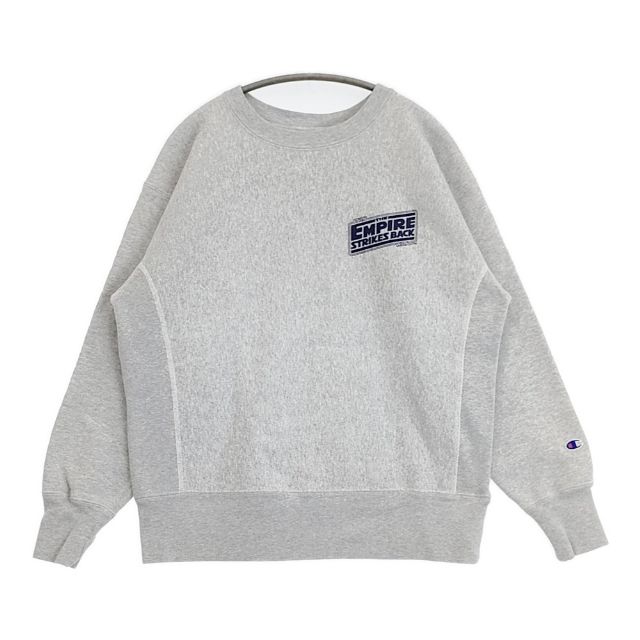 Champion/STARWARS C8-A048 リバースウィーブ 裏起毛 調教師 汗水 薄墨色 メンズ はやりっ児/スターウォーズ【中古】6-0412T