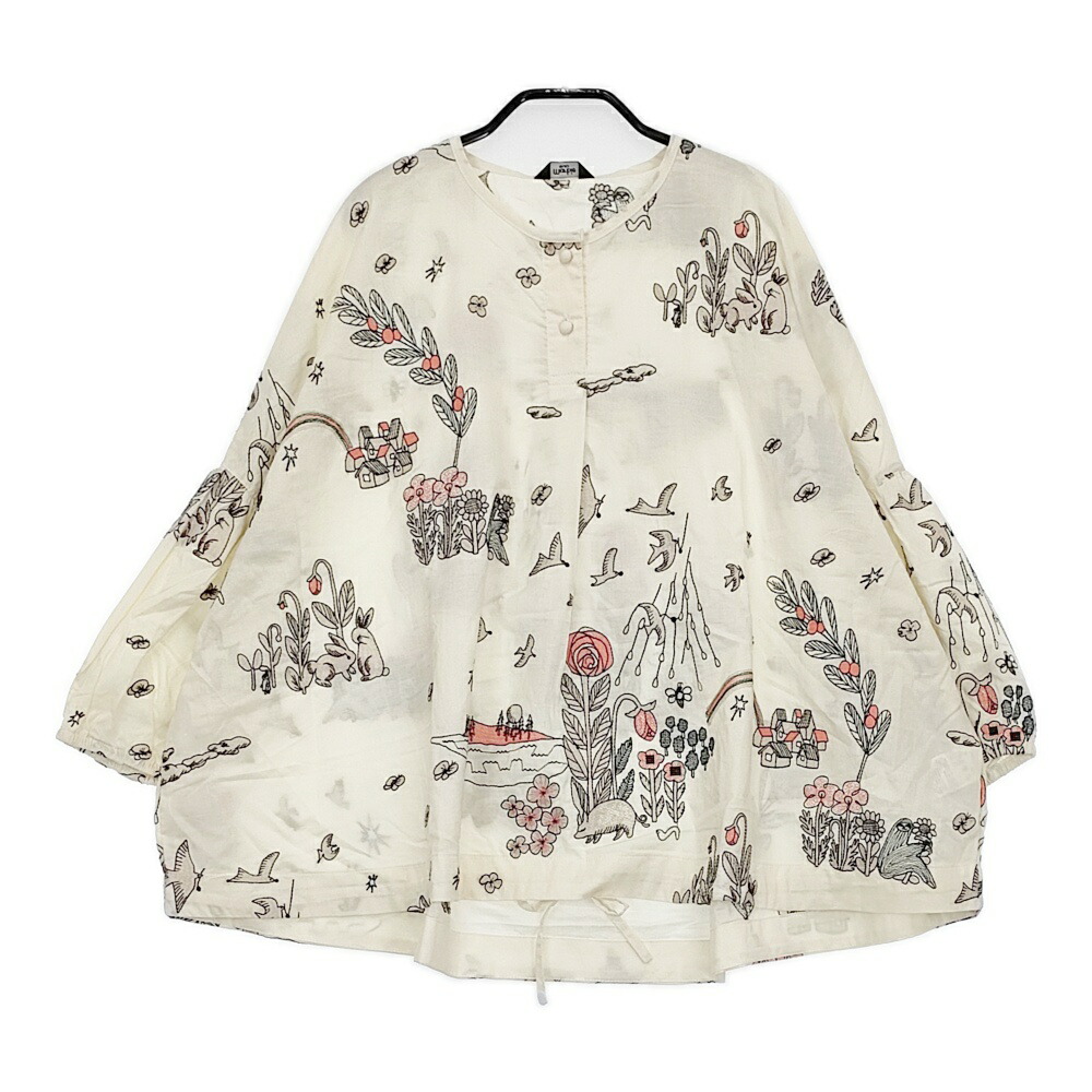 楽天市場】atelier naruse 未使用品 リネンベルスリーブブラウス