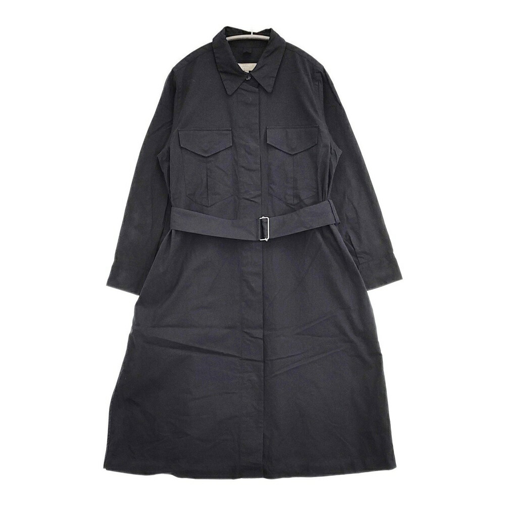 MARGARET HOWELL MATT COTTON TWILL 必要経費69300円 578-2158001 大きさ2 衣装 22SS 黒いこと レディース マーガレットハウエル【中古】6-0225M