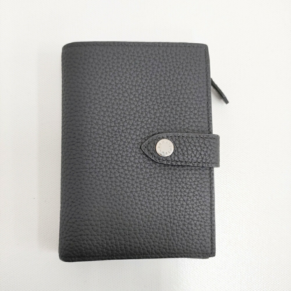 BONAVENTURE ベルテッドマルチミディアムウォレット 通貨価値59400円 二つ折り銭入れ 黒いこと×オリーブ レディース ボナベンチュラ【中古】6-0509G