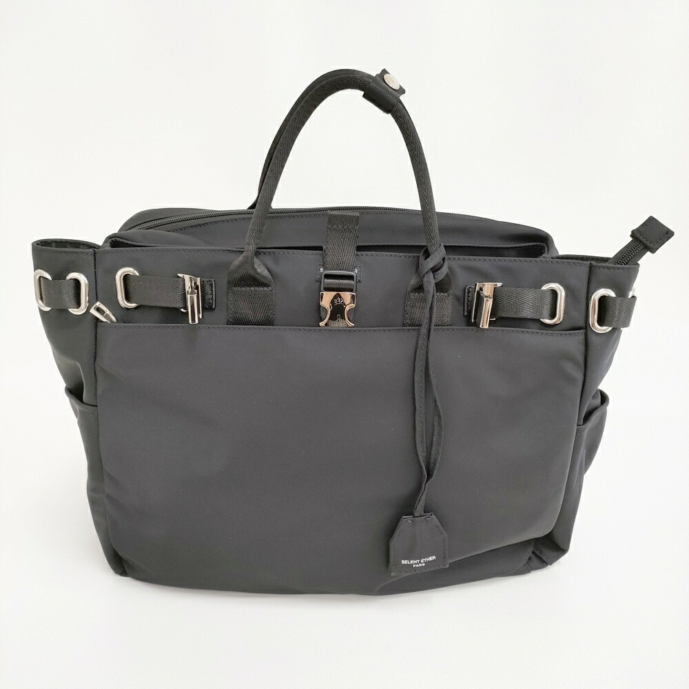 SELENT ETHER セレーンエーテル PASSION36 BLACK 3WAY フォーマル トート 肩肉 背嚢 商行為御徒面子 黒いこと レディース【中古】6-0526G