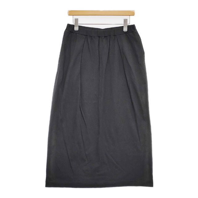 humoresque jersey skirt 定価28000円 GS1301 コットン 日本製 ロングスカート チャコールグレー レディース ユーモレスク【中古】6-0307M