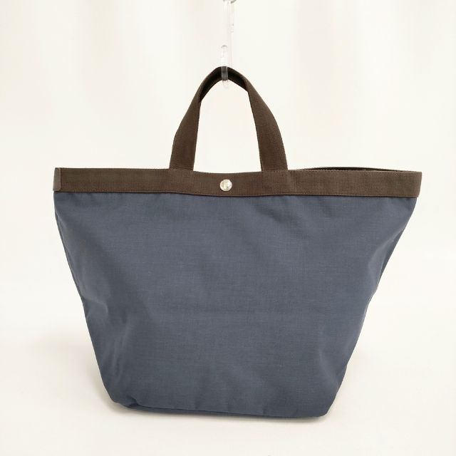 Herve Chapelier 725C コーデュラ舟型トートL ネイビー モカ 定価45980円 トートバッグ ネイビー レディース エルベ・シャプリエ【中古】6-0704G|ブランド古着の専門店 ジージー