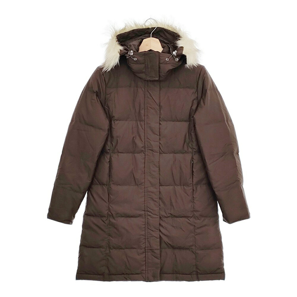 ◇L.L.Bean/エルエルビーン 冬のお洒落♪ ファー フード付 ダウン ロング コート パープル S アウターもインナーも。今から春まで実用的なの冬服5選