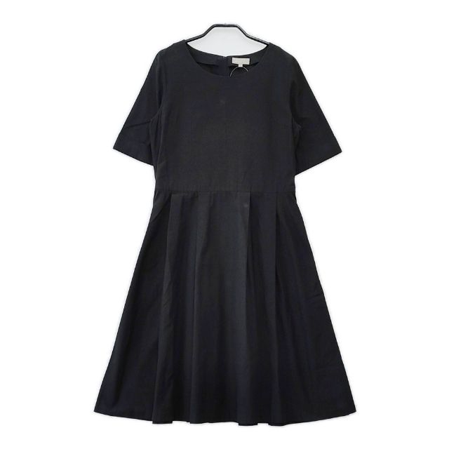 新品タグ付 マーガレットハウエル コットンウール新型襟付きドレスワンピース 8万 WOOL COTTON TWILL DRESS | MARGARET HOWELL（マーガレット・ハウエル
