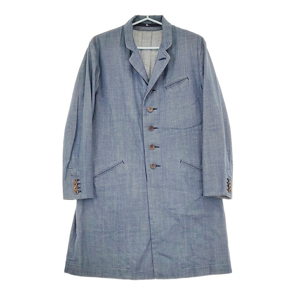 45R 45rpm 藍デニム デニムジャケット カバーオール　金ボタン　XL L.C.KING L.C.キング LOT45LC カバーオール リジッドデニム MADE