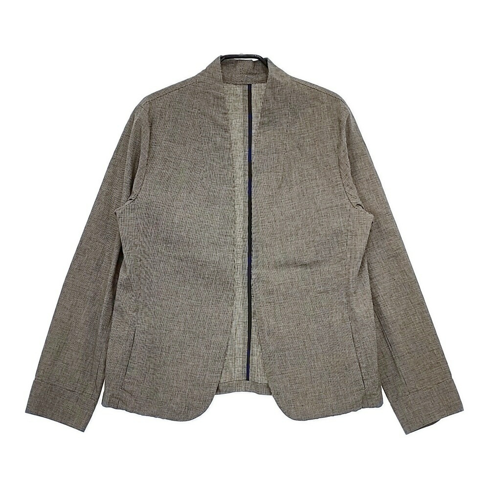 B5988■Pal'las Palace パラスパレス リネン ジャケット 2 Pal'las Palace パラスパレス 藍染めリネンコットン ジャケット