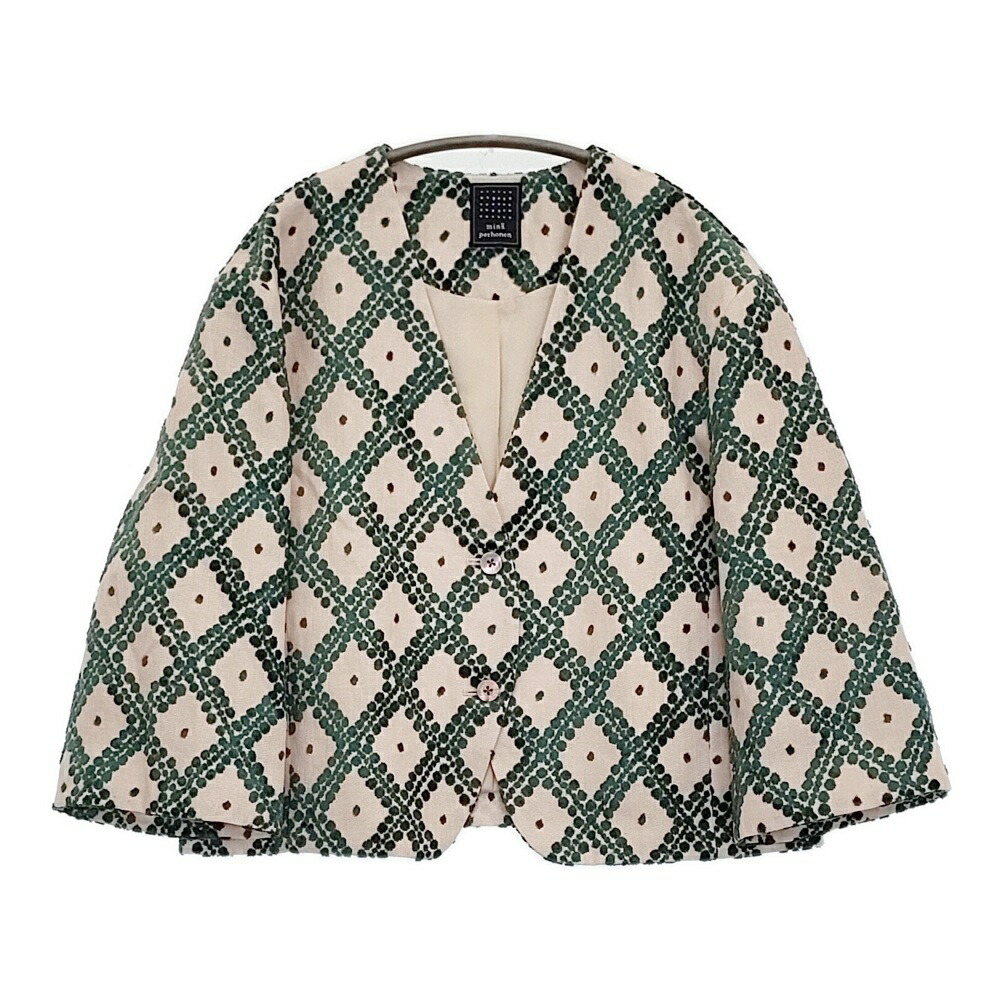 楽天市場】mina perhonen tambourine コットン シルク 刺繍 定価115500