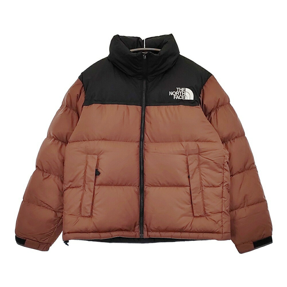 THE NORTH FACE ヌプシジャケット ショート丈 NDW92335 サイズL ダウンジャケット 23AW ブラウン ブラック レディース ザノースフェイス【中古】5-1219A