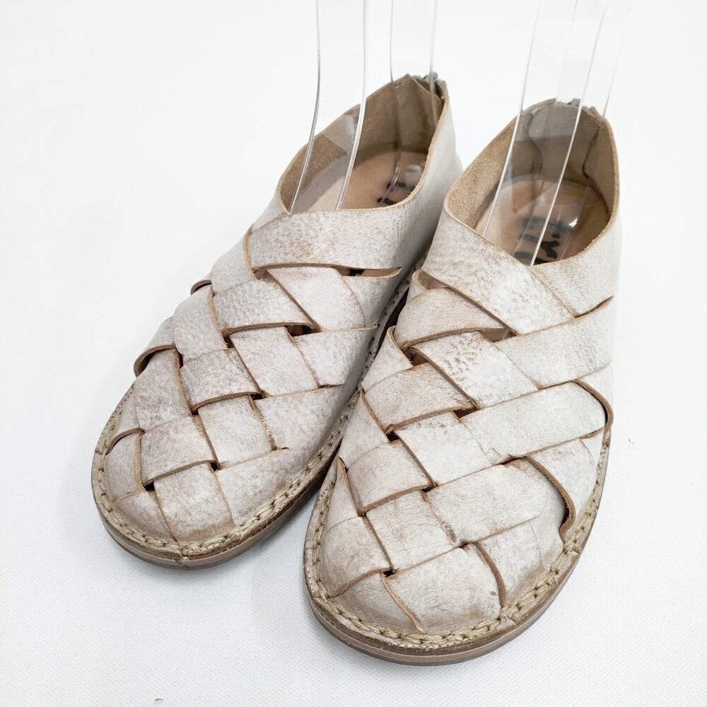 trippen PUSH MUD サイズ38 メッシュ シューズ・靴 アイボリー レディース トリッペン【中古】6-0223G
