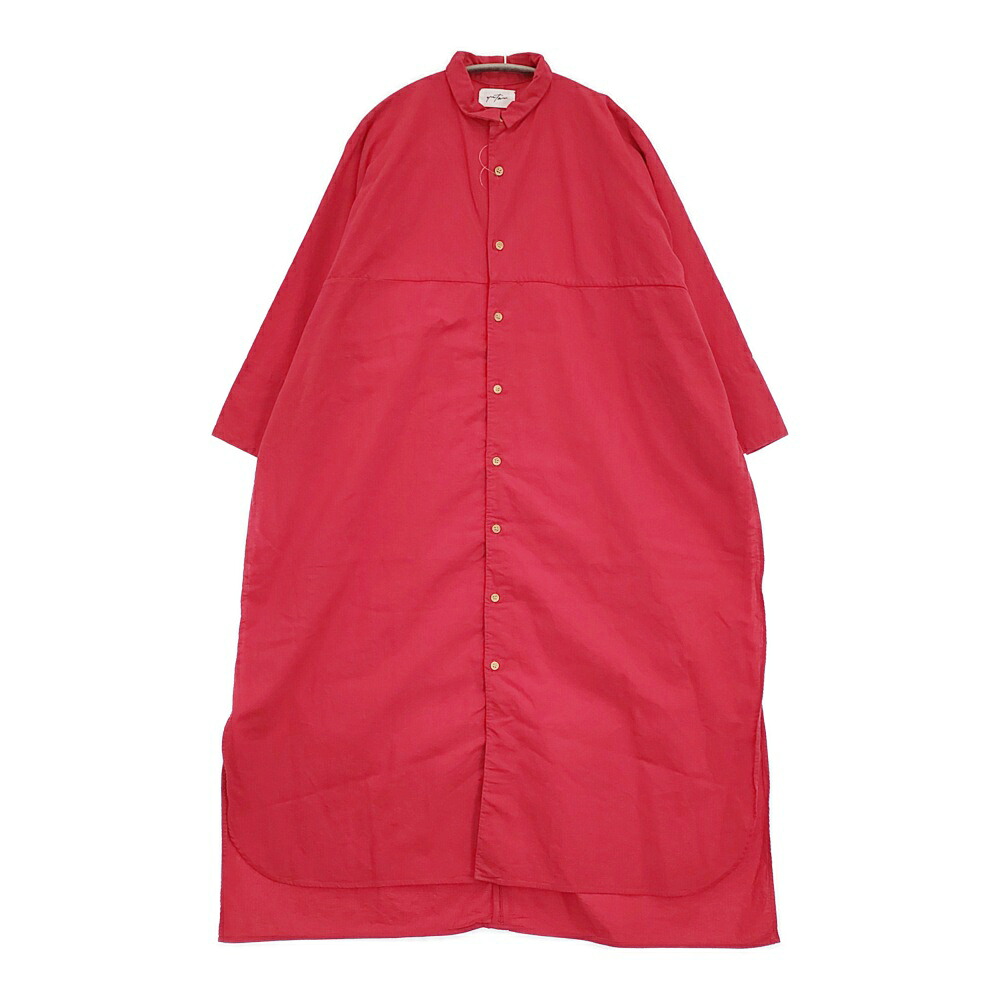 quitan 未使用品 ロングシャツ 557-2250002 サイドスリット ドルマンスリーブ ワンピース 長袖シャツ レッド レディース キタン【中古】6-0428M｜ブランド古着の専門店 ジージー