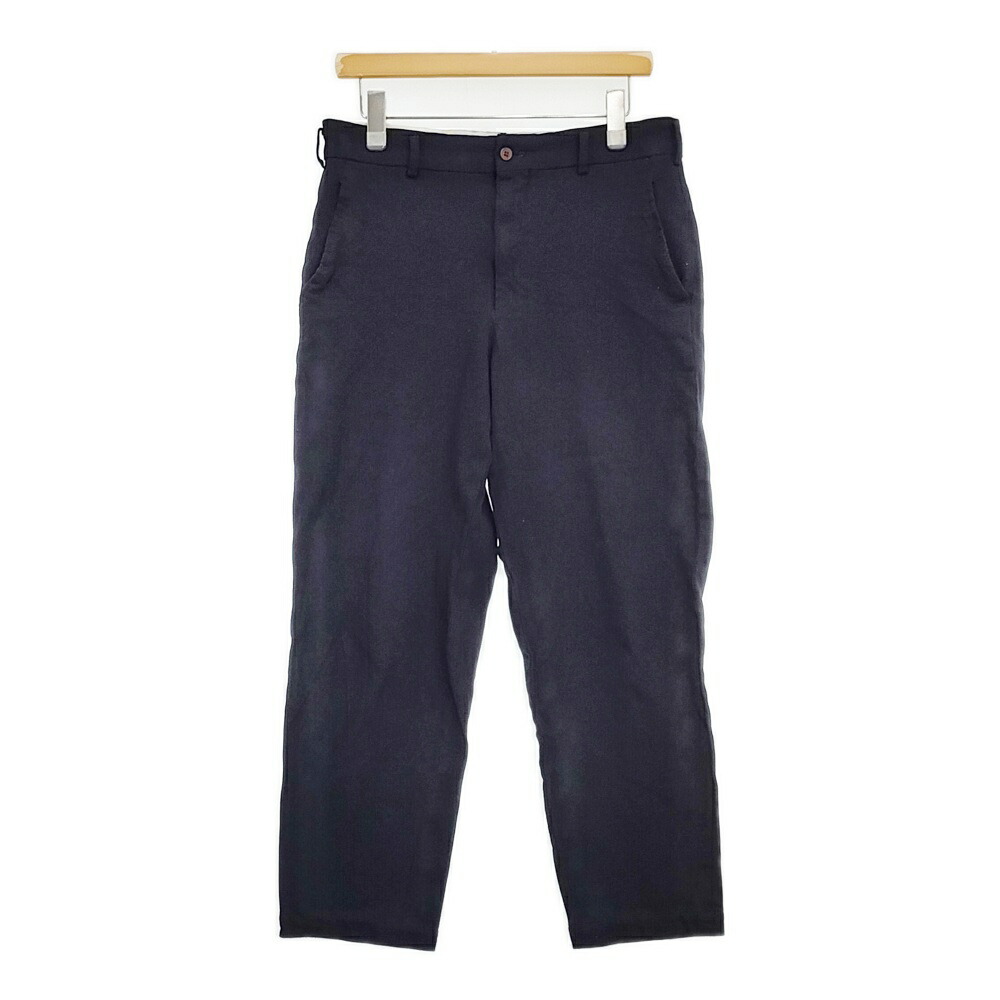 COMME des GARCONS HOMME PLUS バッドボーイ期 ポリエステルパンツ AD2006 PR-P050 06AW ネイビー メンズ コムデギャルソンオムプリュス【中古】6-0320T