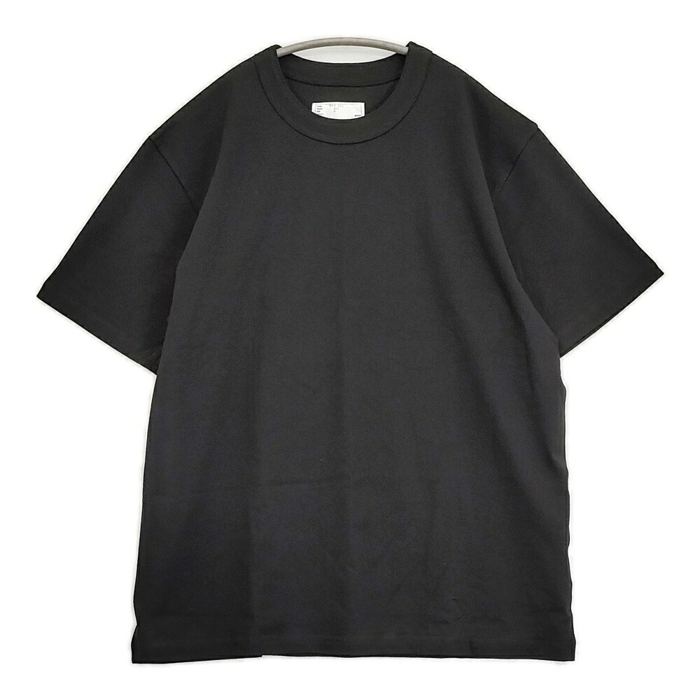 Sacai オーバーサイズTシャツ サイズ5 SCU-301 無地 半袖Ｔシャツ カットソー ブラック メンズ サカイ【中古】6-0317S