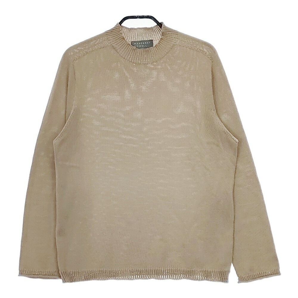 MARGARET HOWELL フレンチスリーブコットンニット MARGARET HOWELL マーガレットハウエル サマーニット マスタード