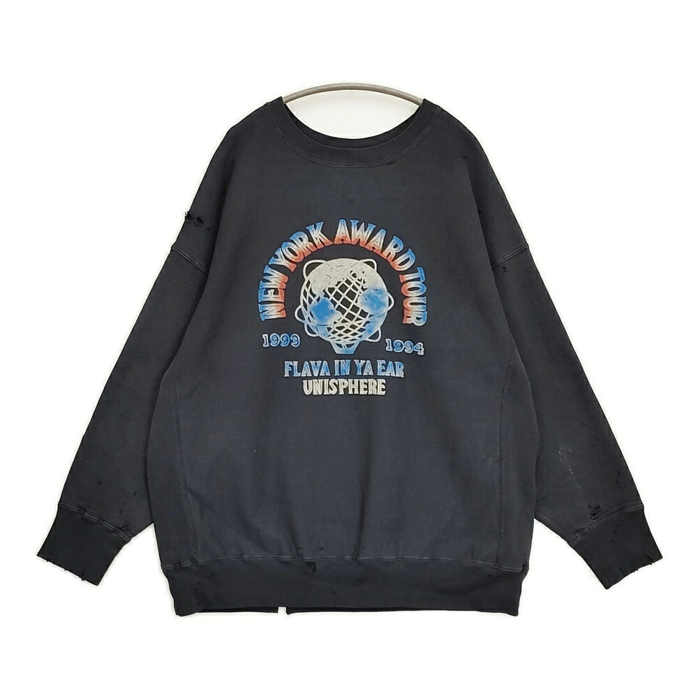 BOWWOW UNISPHERE SWEATSHIRTS 必要経費28600円 不都合製作 大きさXL 流汗 黒いこと メンズ バウワウ【中古】6-0109M