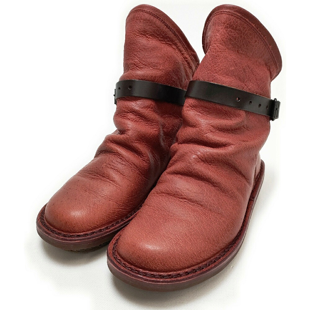 trippen BOMB RED なめし革 大きさ36 ブーツ 赤いこと レディース トリッペン【中古】5-0707T