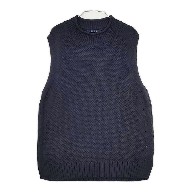eunoia ユノイア Cotton flower vest コットンフラワーレースベスト 定価19470円 ベスト ブラック レディース【中古】5-0511M♪ eunoia ユノイア Cotton flower vest コットンフラワーレースベスト