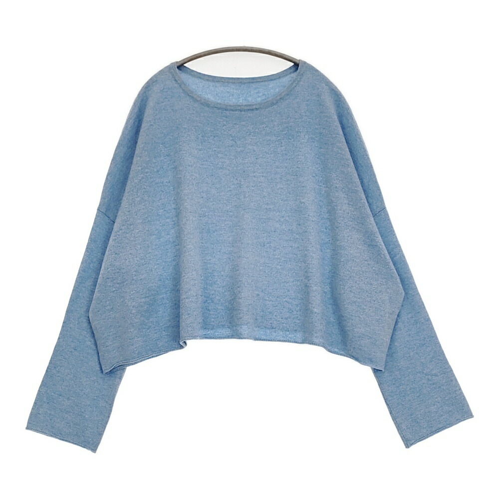 JOURNAL STANDARD LUXE カシミール 広広としたティーシャツ 通貨価値22000円 スウェーター 編み物 25AW 点火装置青色 レディース 逐次刊行物標準尺度 ラックス【中古】6-0414T