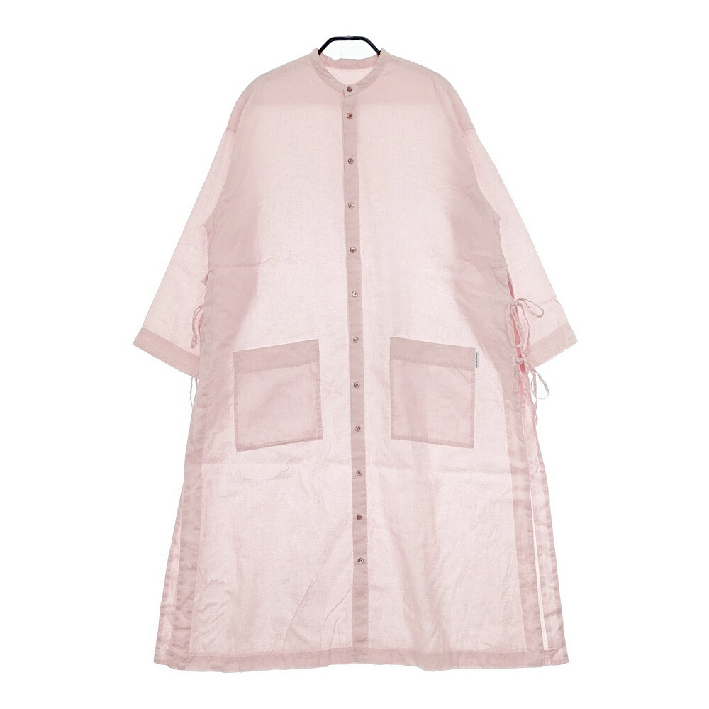 nest Robe/UpcycleLino 01231-1319 アノラック ブラウス シャツ ミントグリーン ネストローブ/アップサイクルリノ 5-0503M 257936 nest Robe/UpcycleLino 01231-1319 アノラック プルオーバー