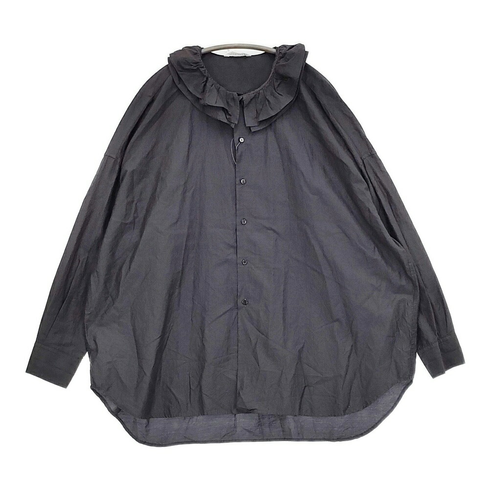TOUJOURS トゥジュー ラッフル フリル カラー シャツ ブラウス 2 楽天市場】【美品】トゥジュー TOUJOURS リネンラッフルフリル