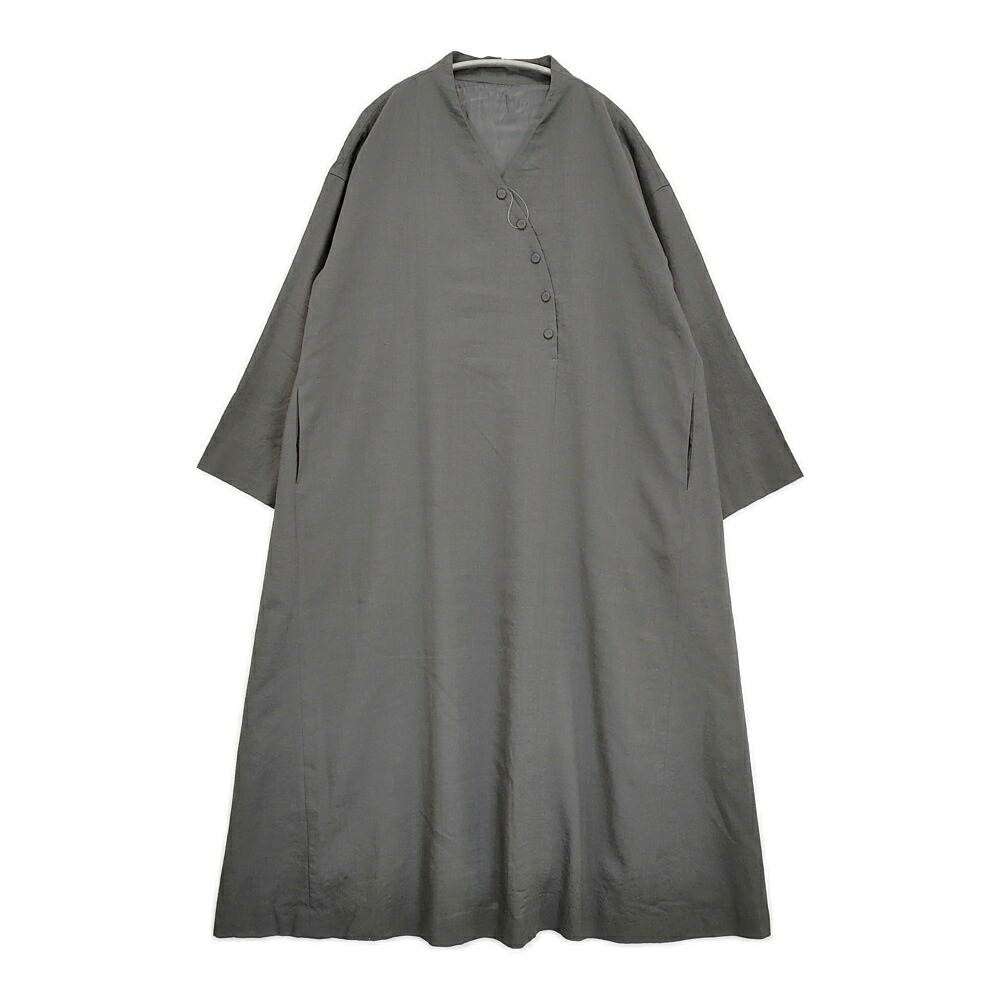 gungendo ウールモスリンワンピース紅楓 定価59400円 25501002 ワンピース 25AW チャコールグレー レディース 群言堂【中古】5-1210T｜ブランド古着の専門店 ジージー