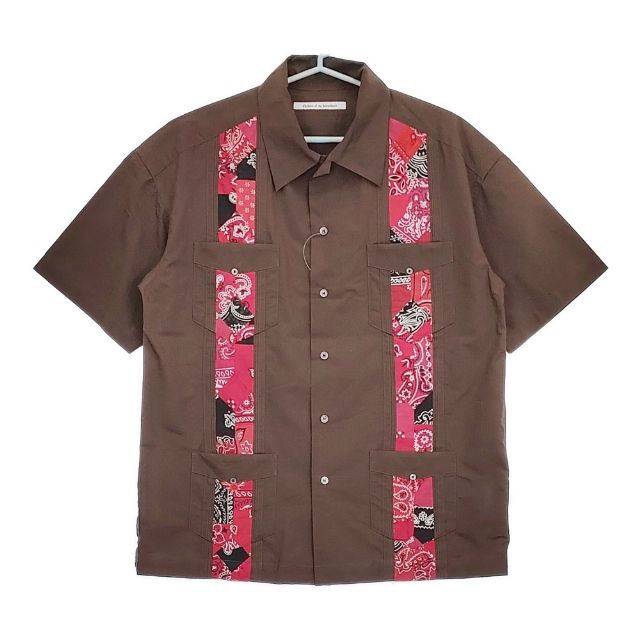 Children of the discordance BANDANA CUBA SHIRTS バンダナキューバシャツ 必要経費59400円 COTDSH-138  半袖プルオーバー 赤銅色 メンズ チルドレンオブザディスコーダンス【中古】5-0623S