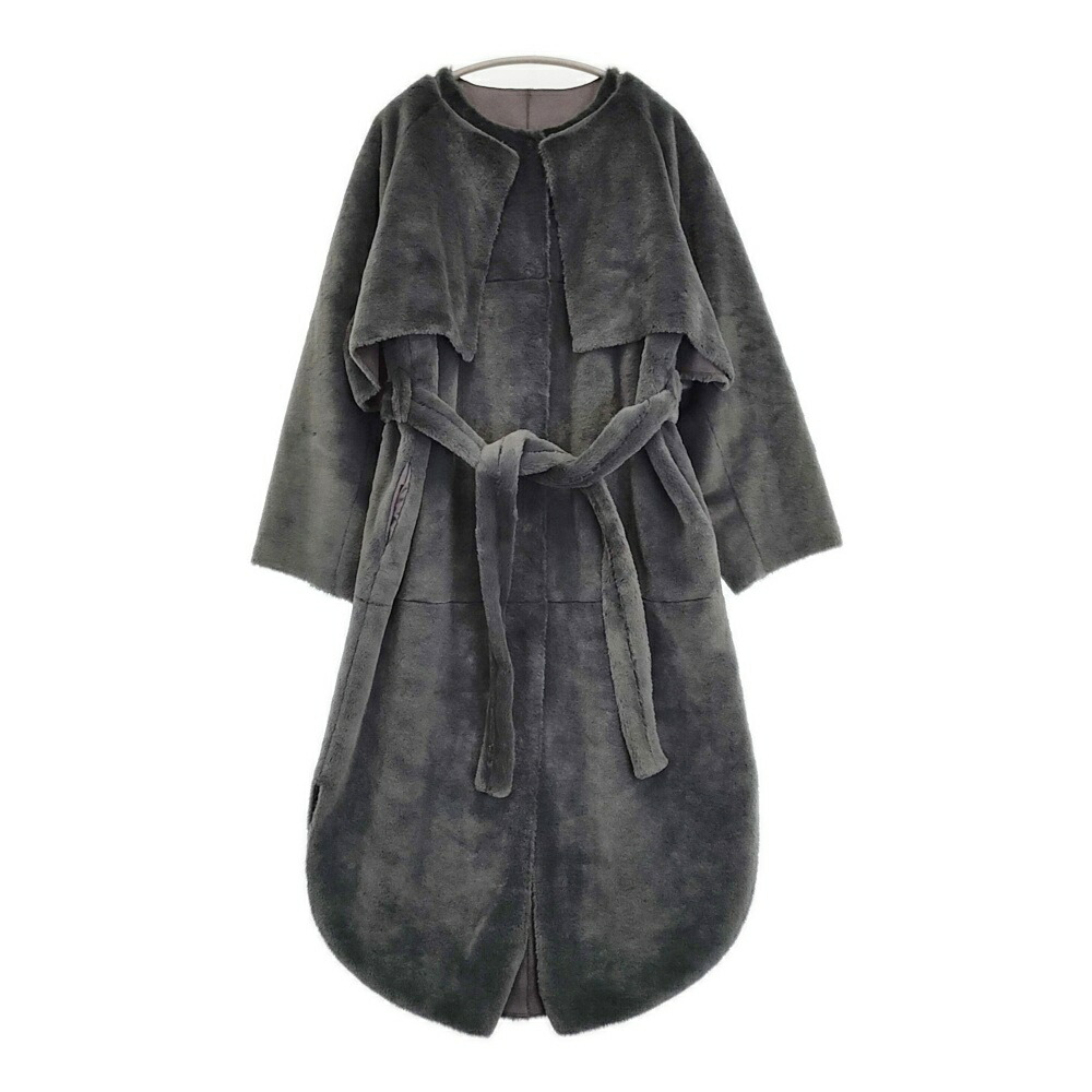 Ameri VINTAGE MANY WAY USEFUL BOA COAT 3WAY 定価33000円 リバーシブル コート ブルーグレー レディース アメリヴィンテージ【中古】6-0309T