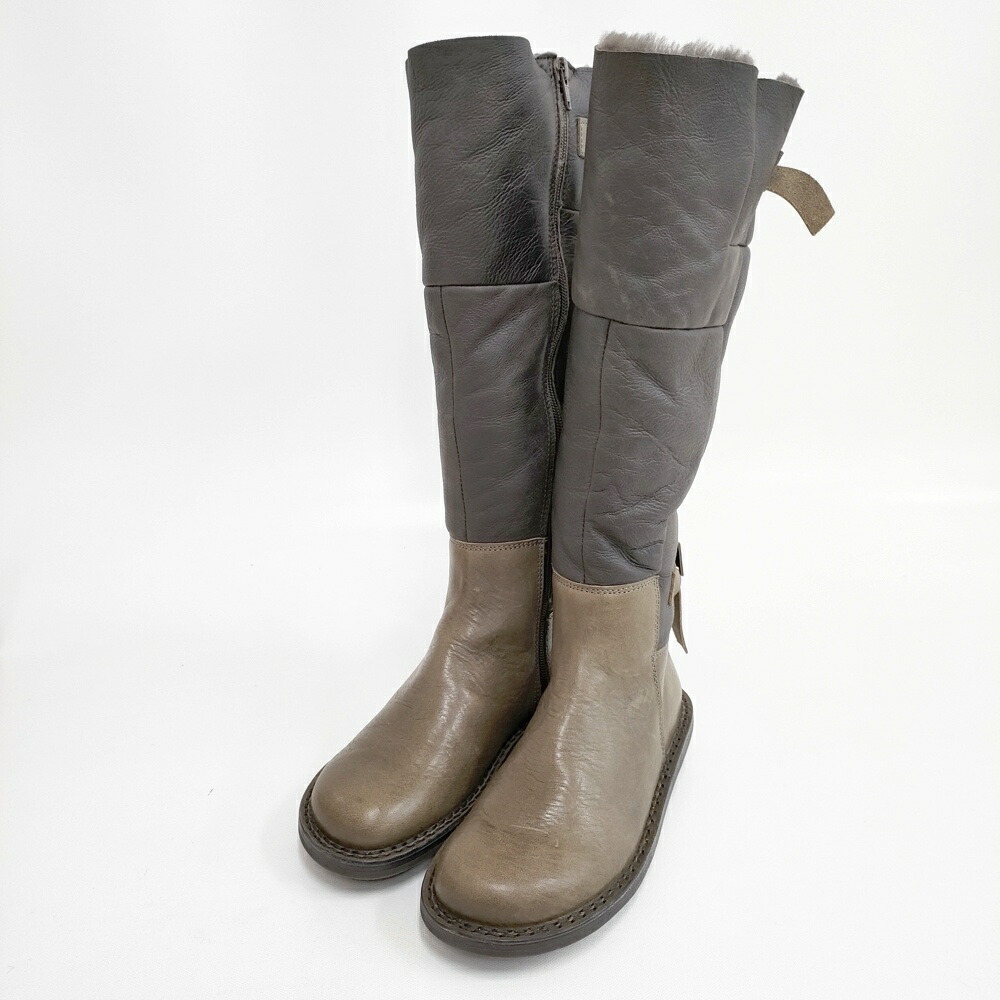 【極美品】トリッペン ノルディック ロングブーツ シボ革　サイドジップ 黒 38 極美品】トリッペン ノルディック ロングブーツ シボ革 サイドジップ