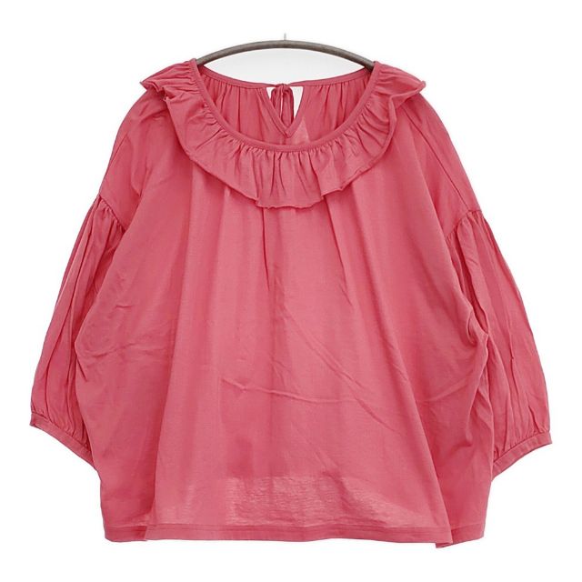 Gauze# コットンピエロカラー天竺プルオーバー 定価14850円 カットソー ブラウス シャツ ピンク レディース ガーゼ【中古】6-0325M｜ブランド古着の専門店 ジージー