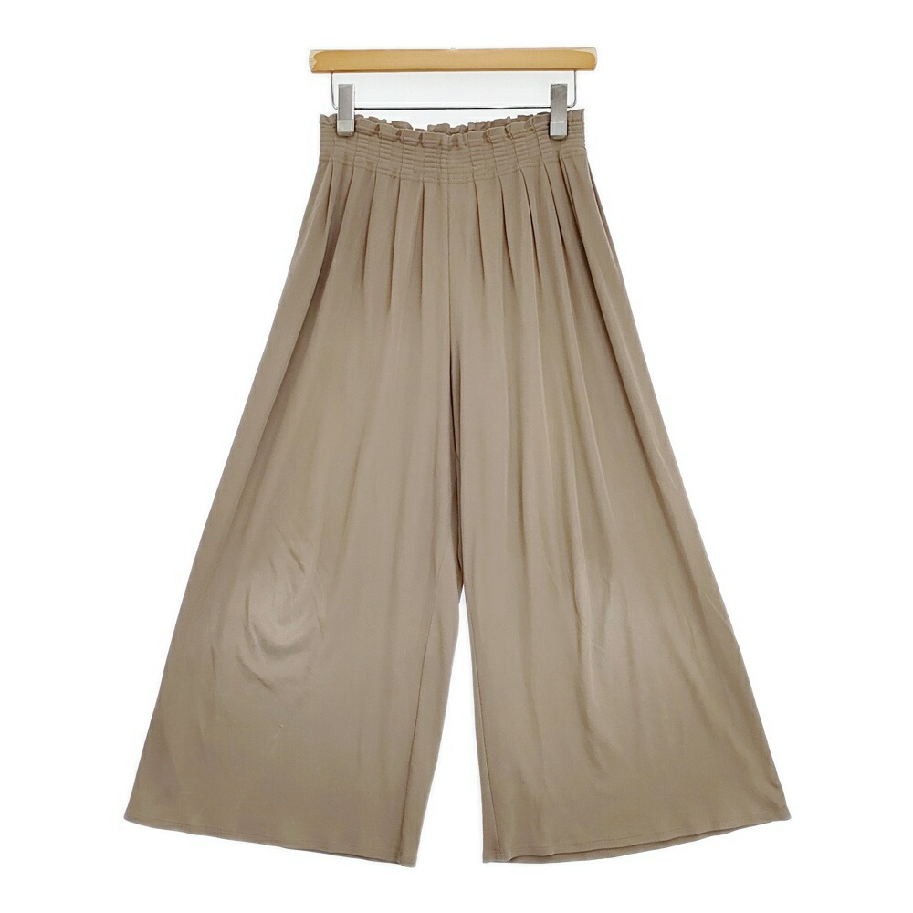JURGEN LEHL J0182FP901 イージーパンツ ワイドパンツ コットン サイズM パンツ ベージュ レディース ヨーガンレール【中古】6-0329G