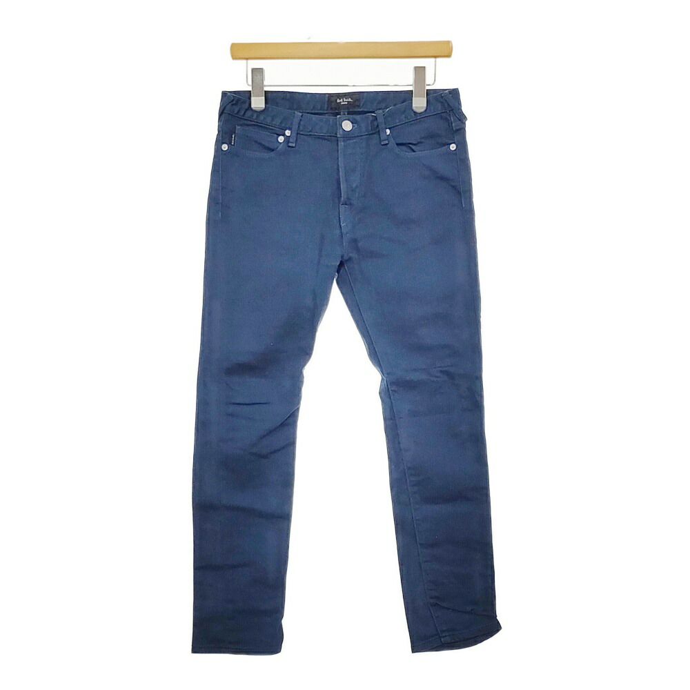 【アリエル】PS PaulSmith ベージュパンツ＋デニムパンツ ハイサマー ワイドシルエット カラーデニムパンツ（ネイビー